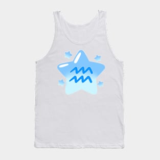 Astrological Sign Star - Aquarius Tank Top